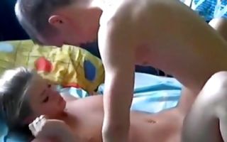 Russian blondie gets doggystyled before passionate cowgirl