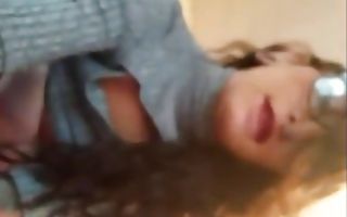 Raunchy brunette teen gets doggystyle pussy fucked nicely